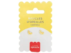 Boucles d'oreilles en porcelaine - Citron