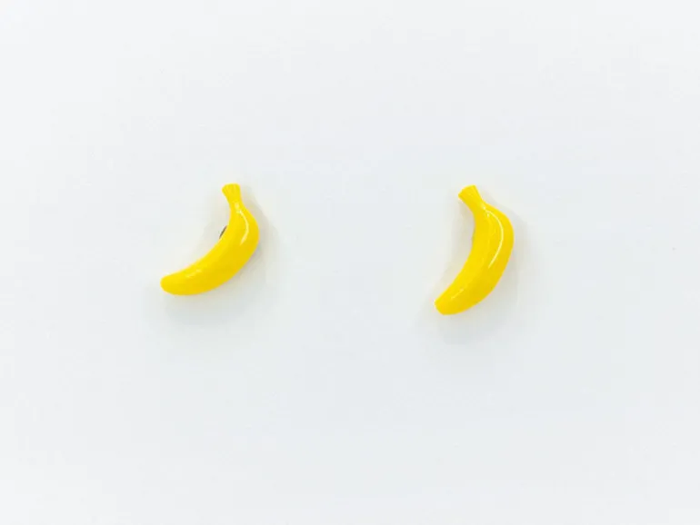 Boucles d'oreilles en porcelaine Banane - La Petite Epicerie