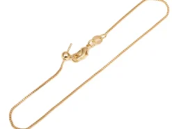Bracelet chaîne ajustable - Doré à l'or fin 18K