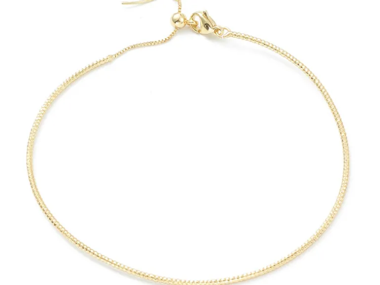 Bracelet chaîne doré à l'or fin 18K