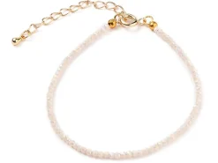 Bracelet en perles facétées - rose brume