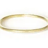 Bracelet jonc bouddhiste fantaisie - doré champagne - paillettes fines