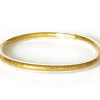 Bracelet jonc bouddhiste fantaisie - doré - paillettes fines