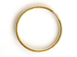 Bracelet jonc bouddhiste fantaisie - doré - paillettes fines