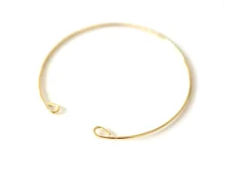 Bracelet jonc en laiton avec attaches - 1,7 mm