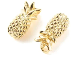 Breloque ananas - laiton doré à l’or fin