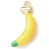 Breloque banane émaillée - doré