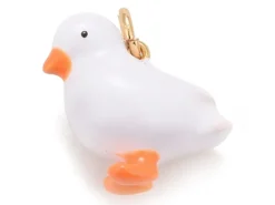 Breloque canard émaillé doré