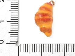 Breloque croissant émaillée - doré