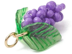 Breloque grappe de raisin en perles de verre