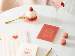 Cahier Coeur Pink Strips - A5 - ATWS
