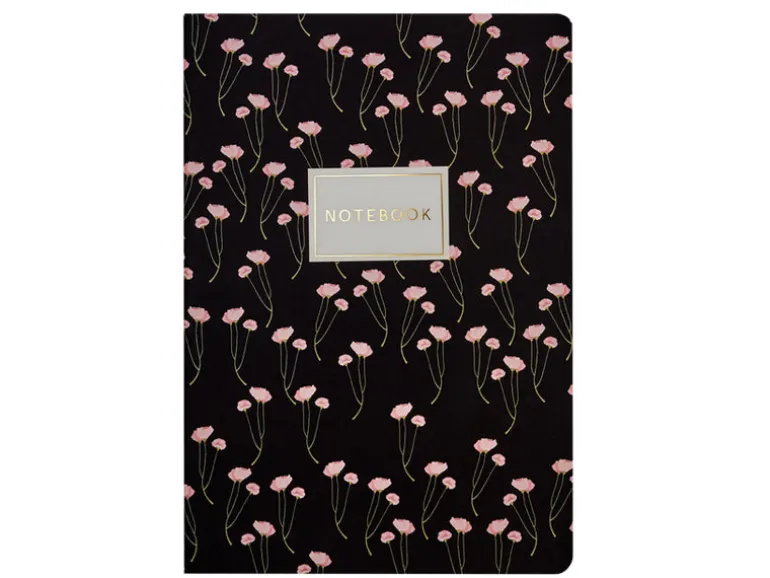Cahier coquelicots roses A5 - BV By Bruno Visconti