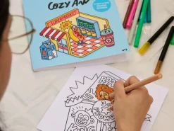 Cahier de coloriage Cozy Art - Supermarket - Omy