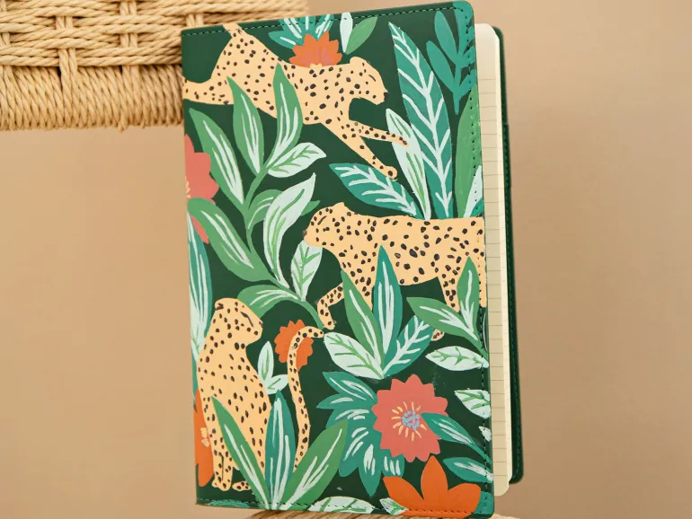 Carnet à peindre - Notebook peinture au numéro - Petit Pinceau - Leaping Leopards