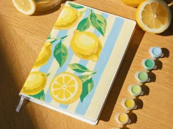 Carnet à peindre - Notebook peinture au numéro - Petit Pinceau - Citrons