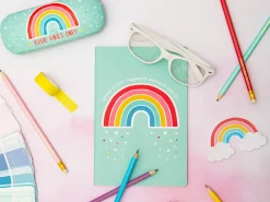 Carnet A5 Arc-en-ciel - Sass and Belle