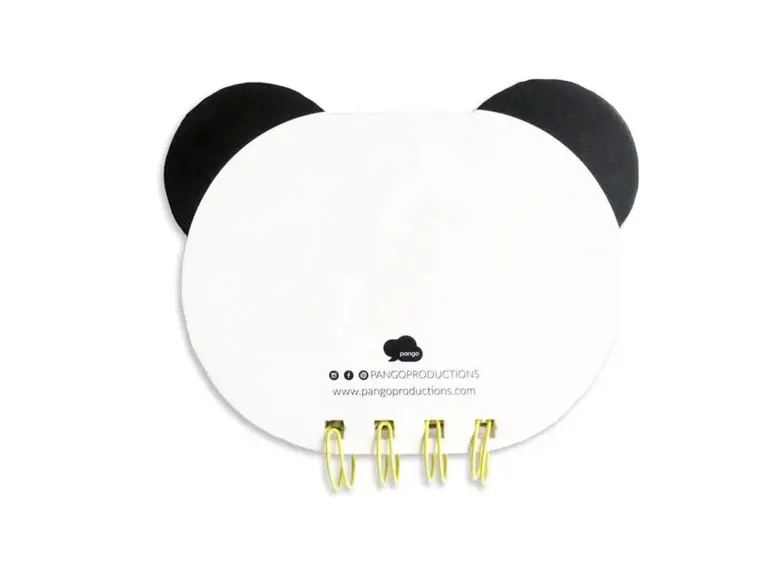 Carnet A6 en gelée kawaii à spirales pour enfant - Panda - Pango