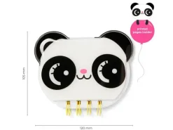 Carnet A6 en gelée kawaii à spirales pour enfant - Panda - Pango