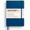 Carnet de notes Leuchtturm A5 à couverture rigide - bleu indigo - pages lignées