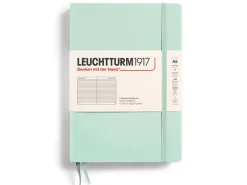 Carnet de notes Leuchtturm A5 à couverture rigide - vert d'eau - pages lignées