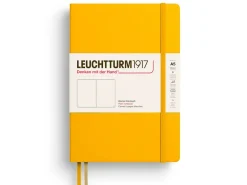 Carnet de notes Leuchtturm A5 à couverture rigide - jaune tournesol - pages blanches