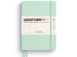 Carnet de notes Leuchtturm A5 à couverture rigide - vert d'eau - pages blanches