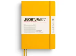 Carnet de notes Leuchtturm A5 à couverture rigide - jaune tournesol - pages lignées