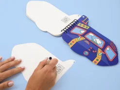 Carnet de stickers multi-activités - Avion - Omy