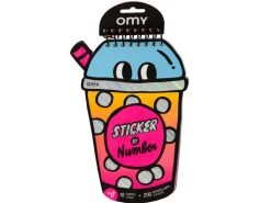 Carnet stickers au numéro - Bubble Tea - Omy