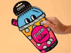 Carnet stickers au numéro - Bubble Tea - Omy