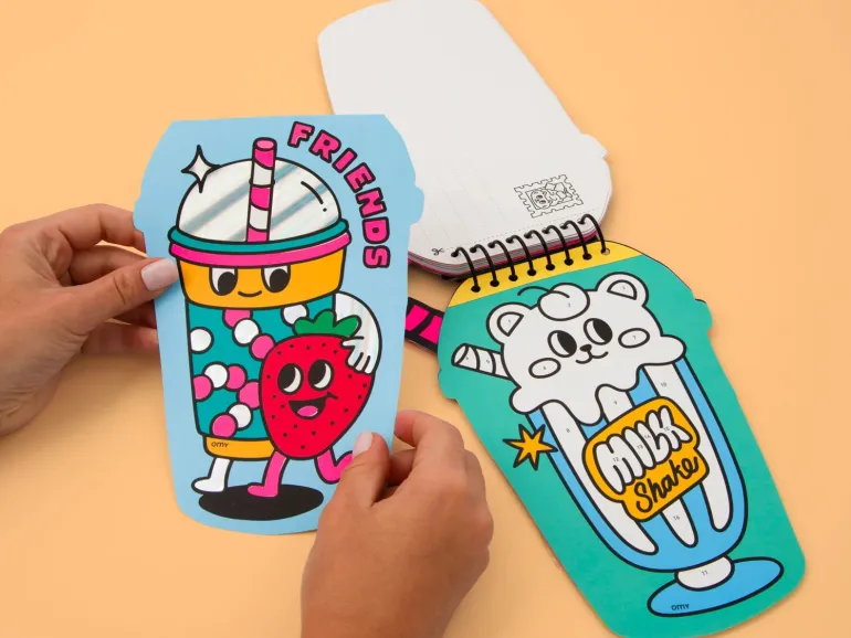 Carnet stickers au numéro - Bubble Tea - Omy