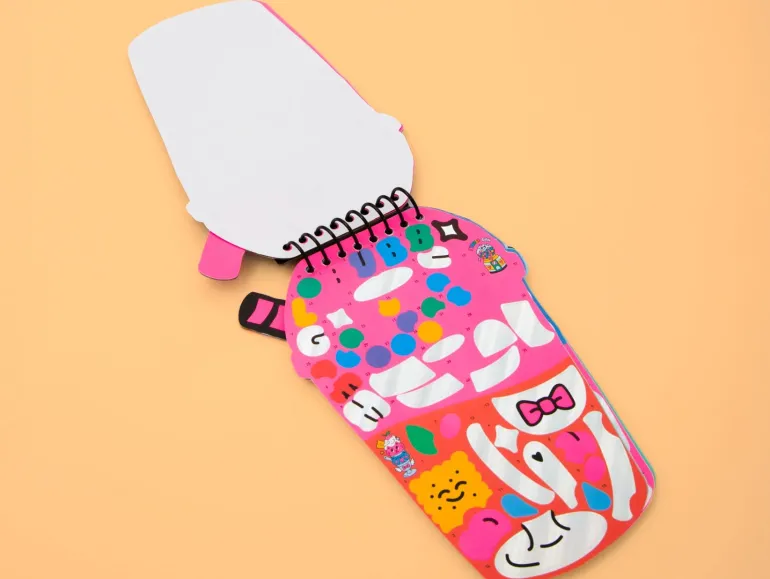 Carnet stickers au numéro - Bubble Tea - Omy
