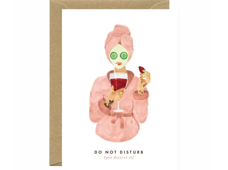 Carte aquarelle - Do not disturb - ATWS