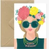 Carte aquarelle - Hippie birthday - ATWS