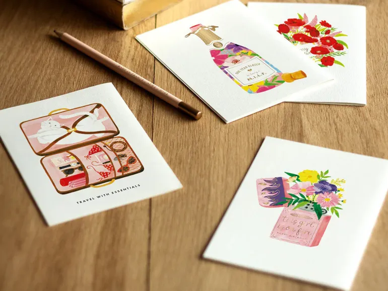 Carte aquarelle - Love you pizza - ATWS