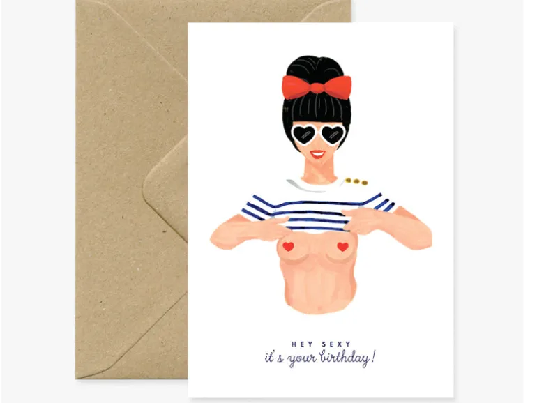 Carte aquarelle - Sexy birthday - ATWS