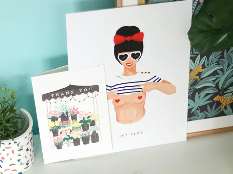 Carte aquarelle - Sexy birthday - ATWS
