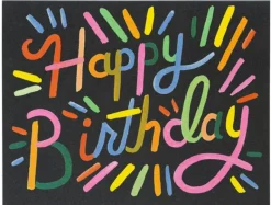 Carte d'anniversaire - Feu d'artifice