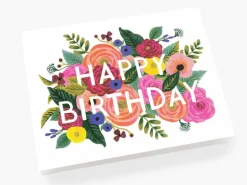 Carte d'anniversaire - Fleurs