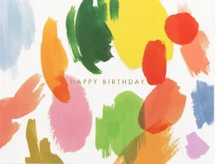 Carte d'anniversaire - Palette artistique