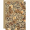 Carte d'anniversaire aquarelle & dorure - Leopard - ATWS