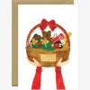 Carte de Noël aquarelle - Christmas Basket - ATWS