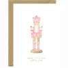 Carte de Noël aquarelle - Pink Nutcracker - ATWS