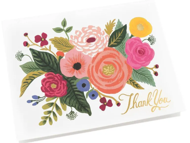 Carte de remerciements - Bouquet de fleurs