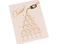 Carte de voeux - Tour de champagne "Cheers !"
