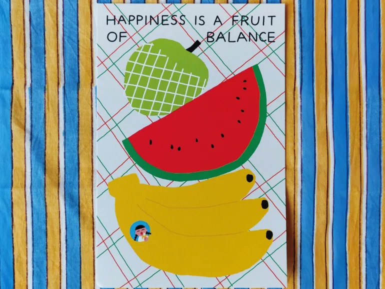 Carte postale Fruit of balance - Fruit Fries Design Lab