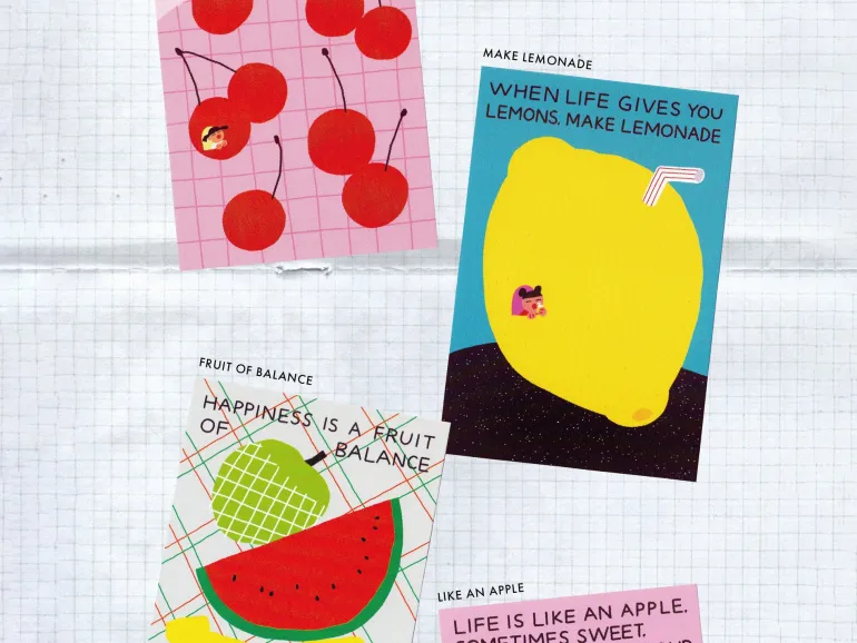 Carte postale Make lemonade - Fruit Fries design Lab