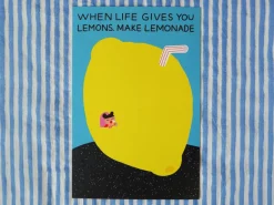 Carte postale Make lemonade - Fruit Fries design Lab