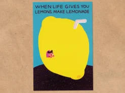 Carte postale Make lemonade - Fruit Fries design Lab