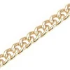 Chaine gourmette 2,5 x 2 mm - doré à l'or fin 18 K x 20 cm